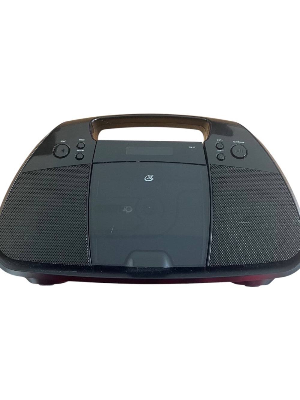 GPX BC219BRS Portable AM/FM Boombox W/ CD Player Stereo Speaker W/ AUX Black VTG